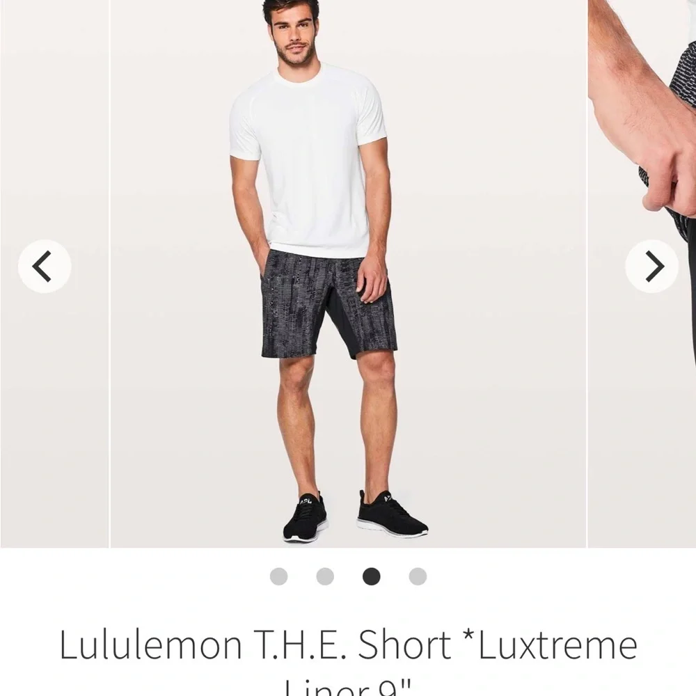 Lululemon THE Short 9” Gray/Black Estimated Size Medium